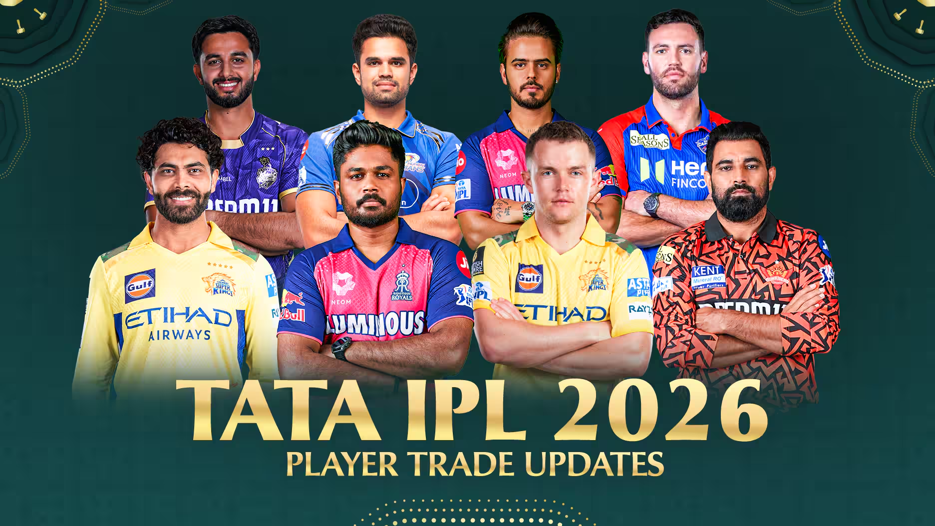 IPL 2026 all teams and captains - Bet on Pinkybet